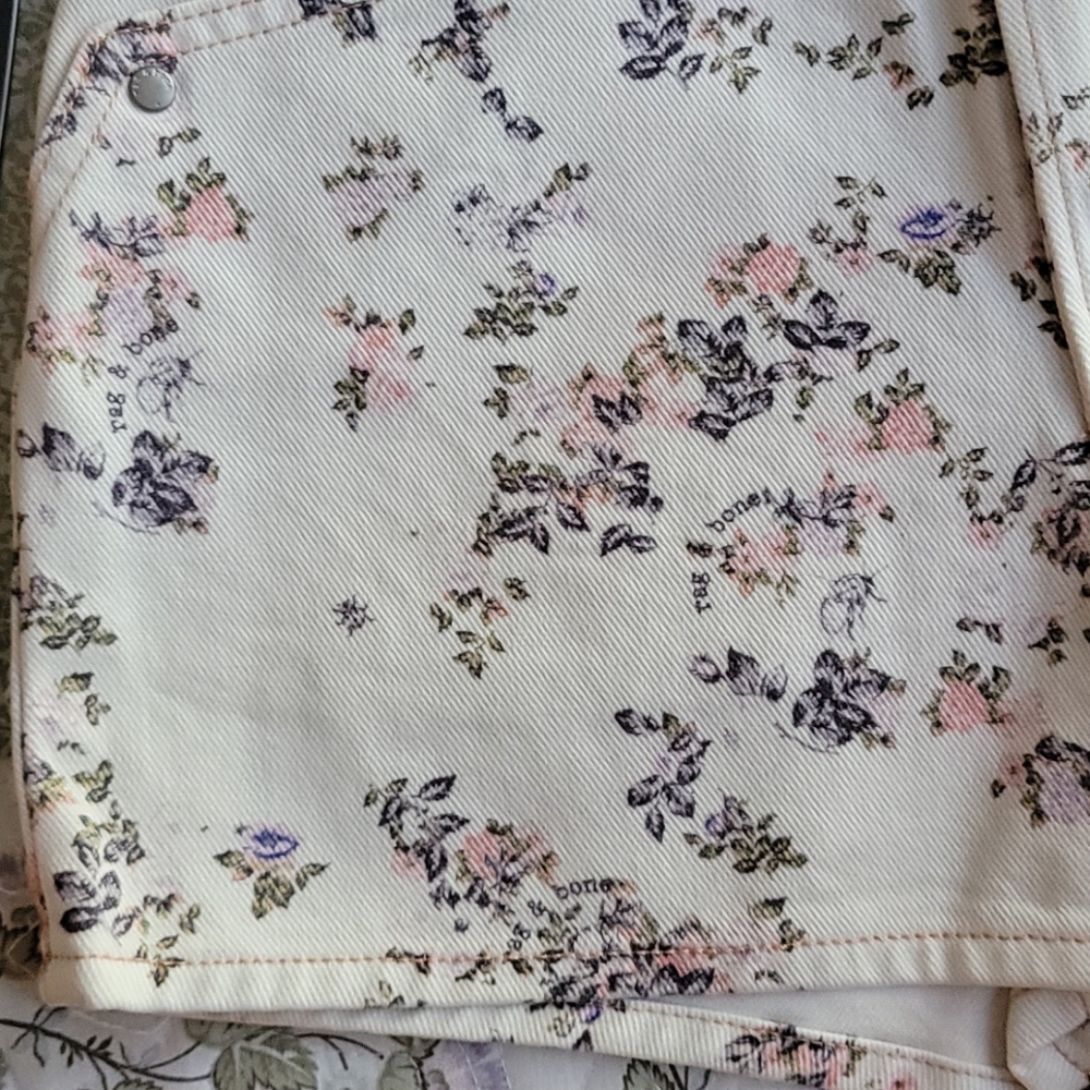 💙HP💙 Rag & Bone Ellie CottonTwill Floral Hi-Rise Shorts - Picture 11 of 15
